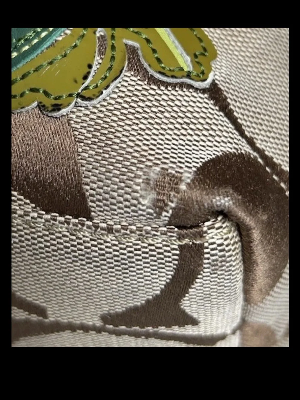 Coach 2008 Limited Edition Chrysanthemum Appliqué Shoulder Bag, Style: (#12200)